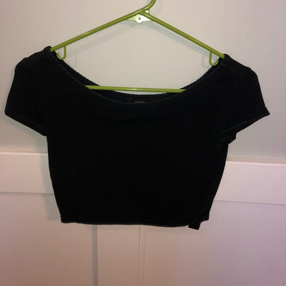 F21 black crop top small - Picture 1 of 3